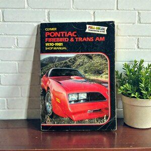 Pontiac Firebird Trans-Am 1970-1981 Shop Repair Service Manual Wiring Diagrams